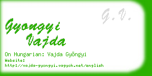 gyongyi vajda business card